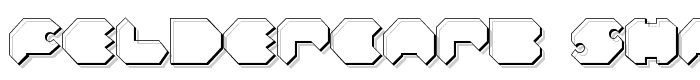Feldercarb Shadow font